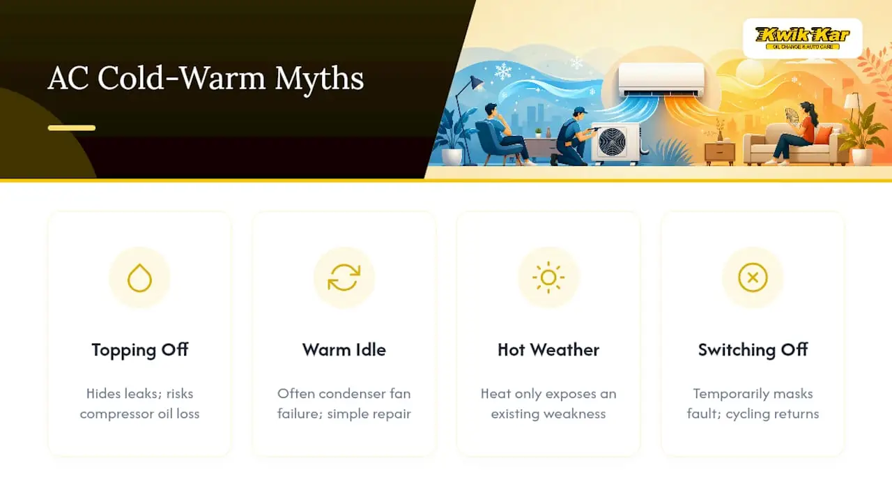 Four common AC cycling myths and corrections