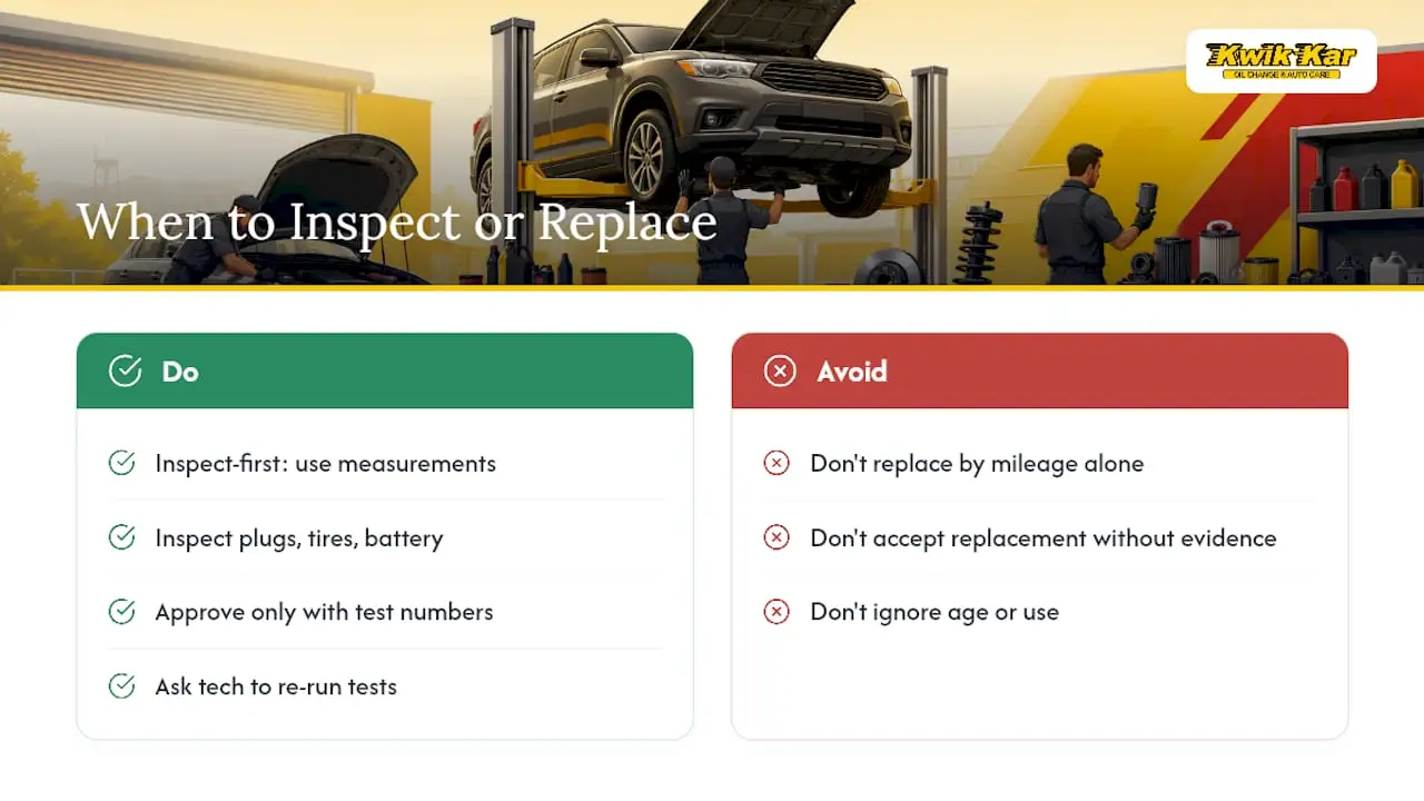 When to Treat 30K as Inspect-First vs. Replace-First — overview diagram