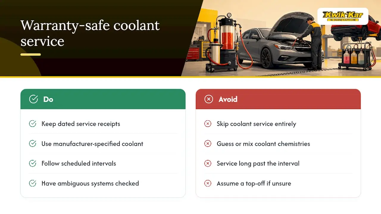Does a Coolant Service Affect Your Warranty? — overview diagram