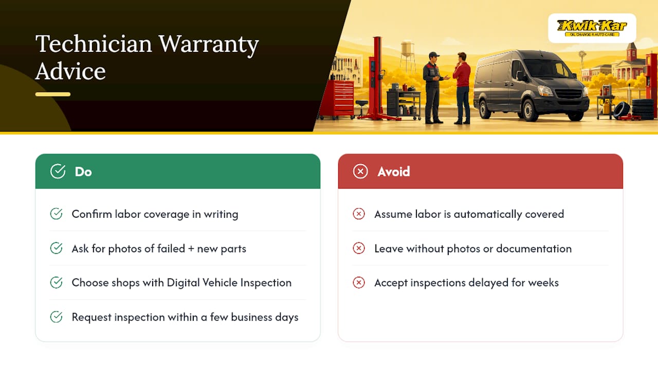 What Technicians Wish Every Driver Understood About Warranties — overview diagram